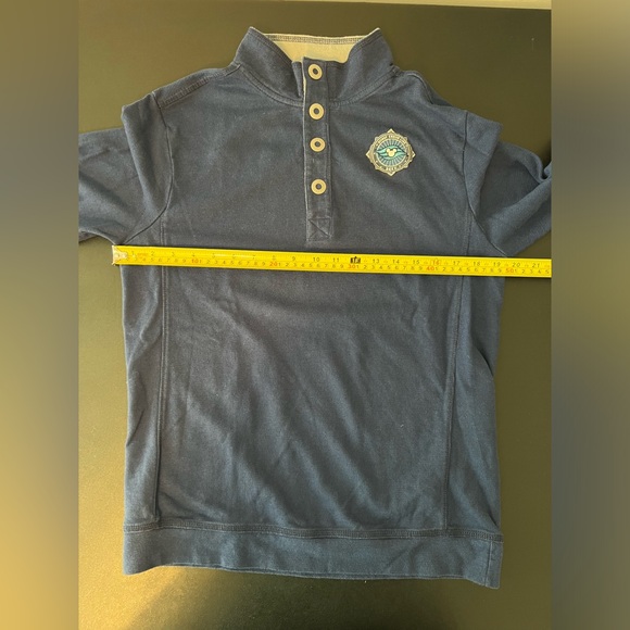 Disney Cruise Line Men's Snap Polo Shirt Blue Long Sleeve Size M Medium 2019 LN - Picture 7 of 8